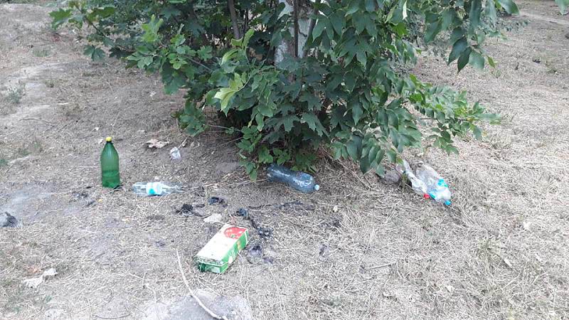 В Николаеве сквер превратился в свалку