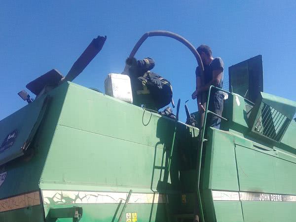 Горів комбайн, земля горіла: спекотна хроніка від ДСНС України у Миколаївській області