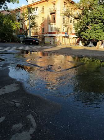 В районе детского городка «Сказка» в Николаеве течёт канализация