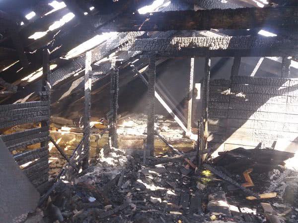 В Коблево на Николаевщине загорелся дом
