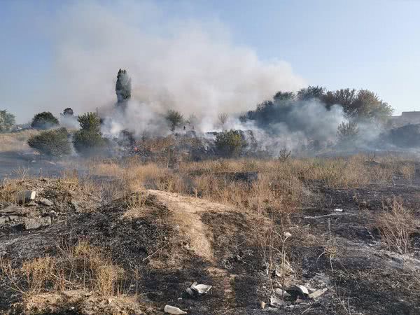 У Южноукраїнську горів полігон ТБО