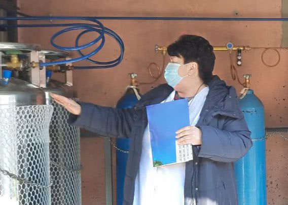 В Николаевской райбольнице отремонтировали систему кислородного снабжения