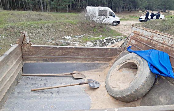 Из Балабановского леса продолжают незаконно вывозить песок