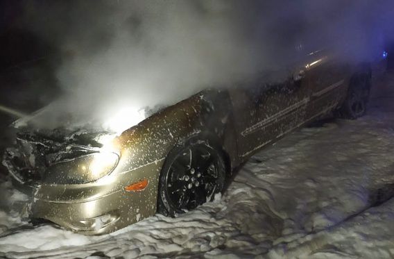 Ночью в Николаеве сгорел Nissan