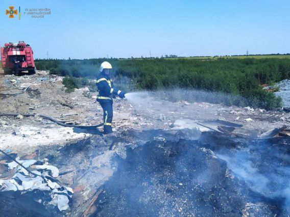 Неизвестные на Николаевщине устроили пожары на площади два гектара
