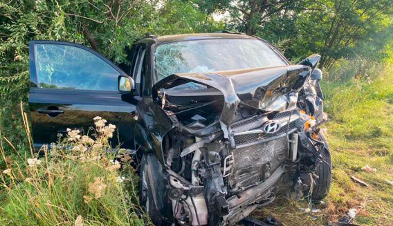 На Одесской трассе авария с тремя пострадавшими