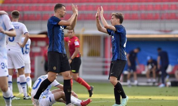 «Динамо» в паузе премьер-лиги сыграло с миланским «Интером»