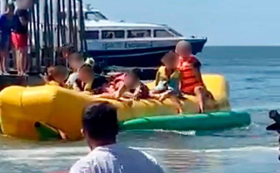 В Очакове гидроцикл врезался в отдыхающих