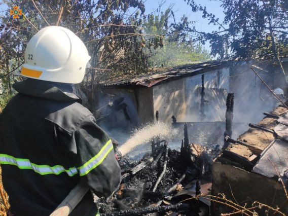 В Лиманах под Николаевом ночью был пожар