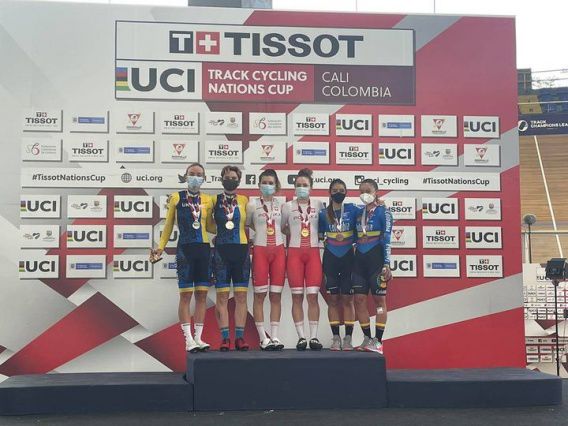 Николаевская велогонщица Федотова завоевала вторую медаль Кубка наций в Колумбии