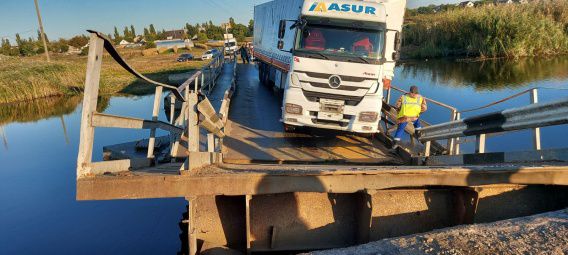 Под Николаевом рухнул мост