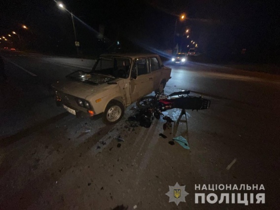 Мотоциклист, разбившийся вчера вечером в Николаеве, умер в больнице