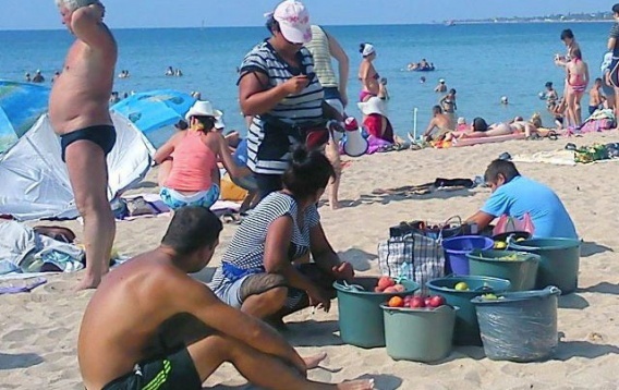 Песчаные пляжи Коблево поглощает Черное море