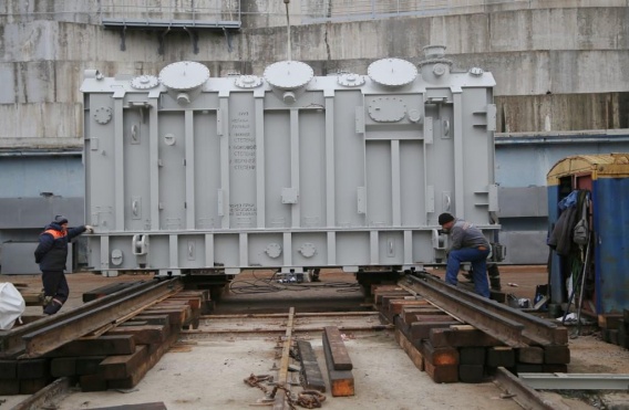На Ташлицькій ГАЕС встановлюють блочний трансформатор для пуску агрегата №3
