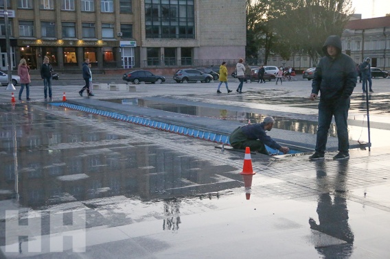 Николаевские фонтаны погружаются в зимнюю спячку