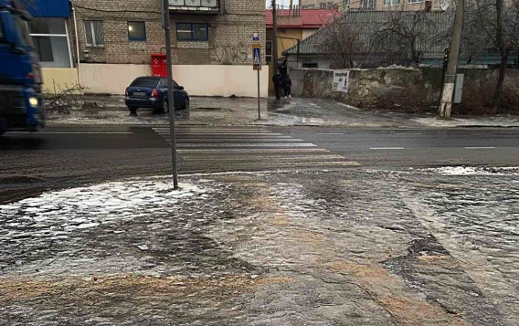 Николаев превратился в большой каток. Фото