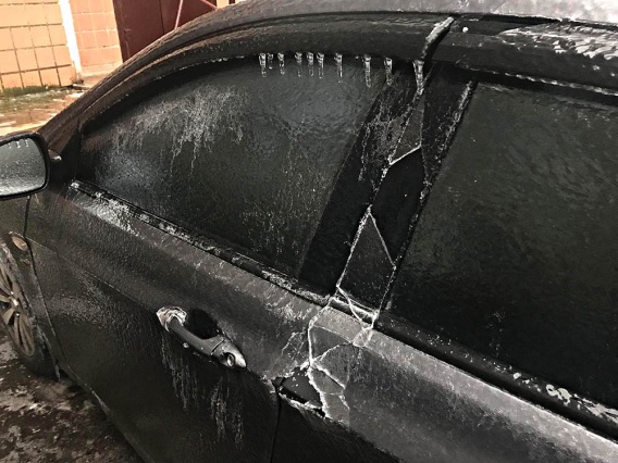 В Николаеве ледяной апокалипсис: упавшие деревья и травмированные пешеходы (фото, видео)