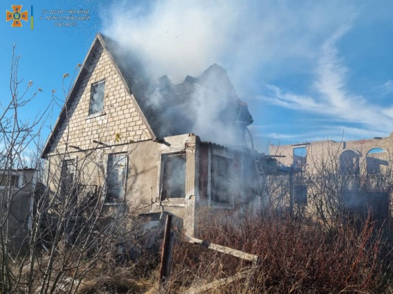 Сгорела дача под Николаевом