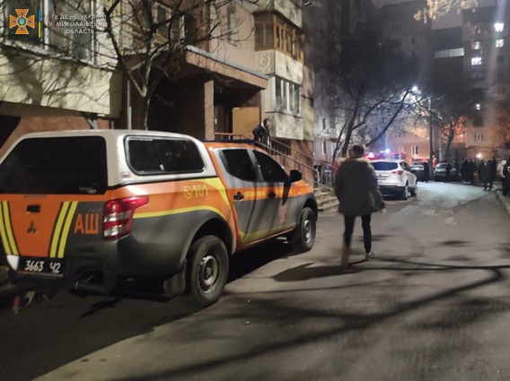 В Николаеве горела девятиэтажка