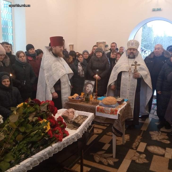 14.01.2022 Священники совершили отпевание погибшего воина
