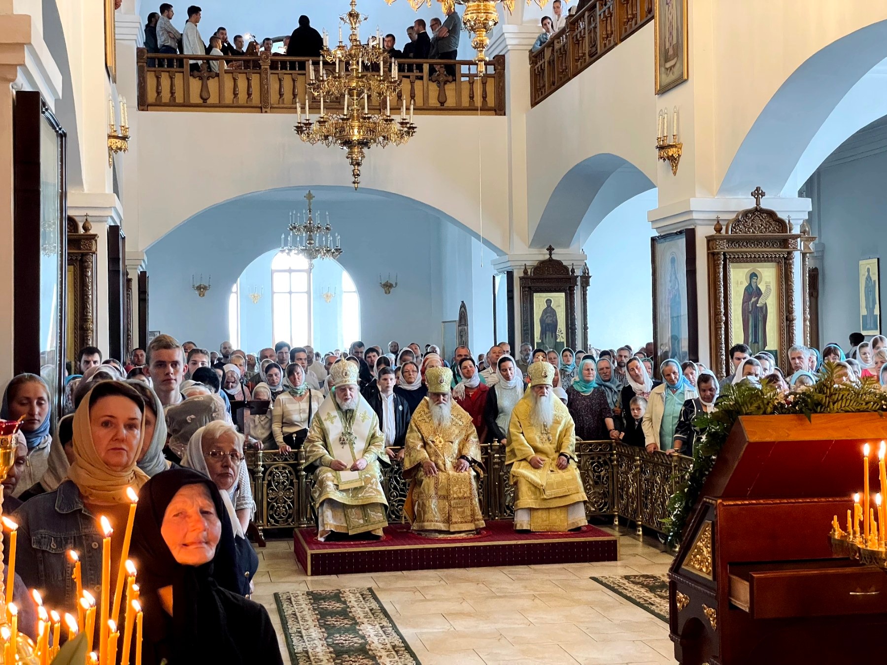 1.08.2022 Литургия в Почаевском Скиту.
