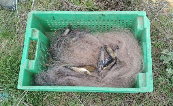 На Березанском лимане задержали браконьера с несколькими бычками