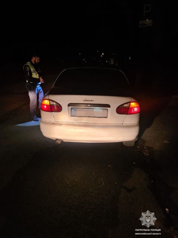 По ночному Николаеву ездил пьянючий водитель на «ланосе»