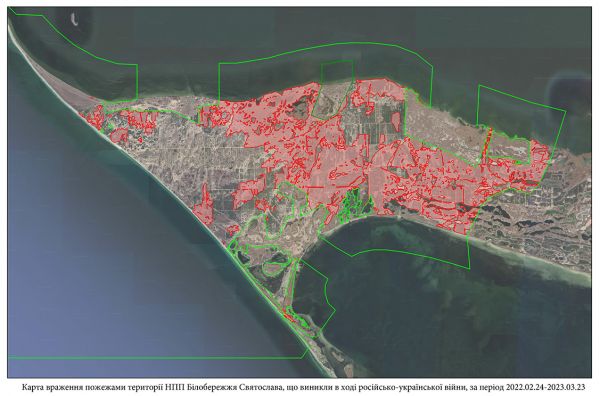 Со спутника сделаны фото сожженного оккупантами Кинбурна