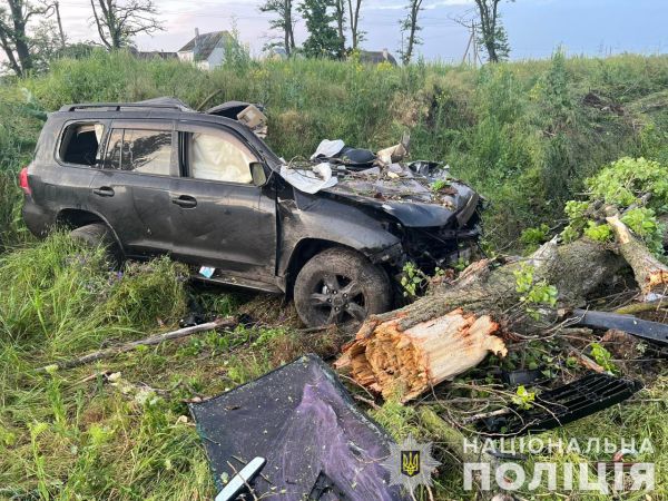 В Николаевской области разбился черный «Ленд крузер». Фото