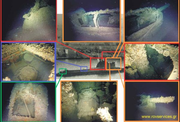 На дне Эгейского моря обнаружили подбитую субмарину