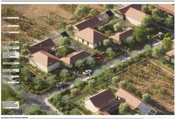 Село на границе Николаевской и Херсонской областей восстановят по единому дизайн-коду (фото)