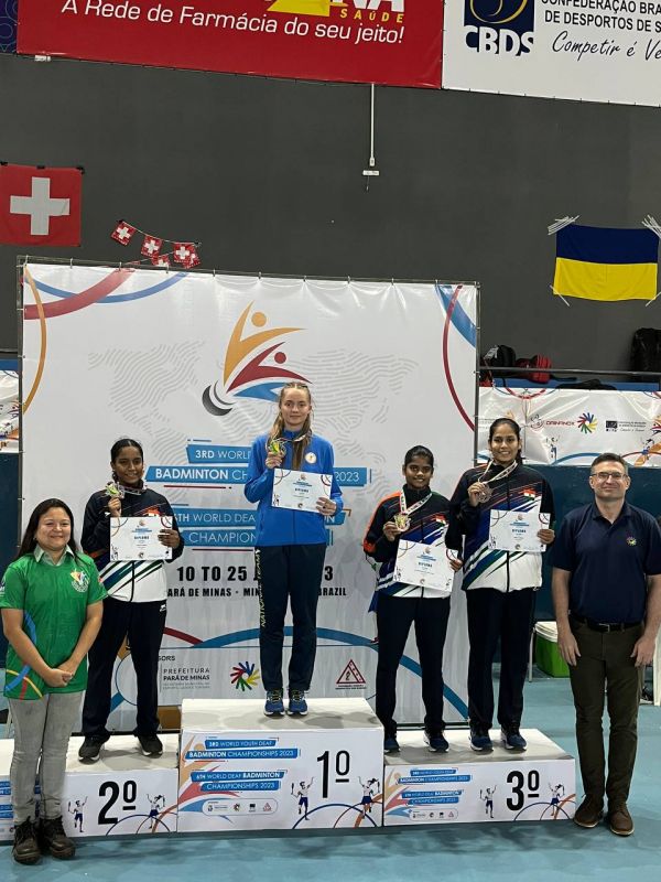 В Бразилии николаевская бадминтонистка Черноморова выиграла чемпионат мира среди глухих юниоров