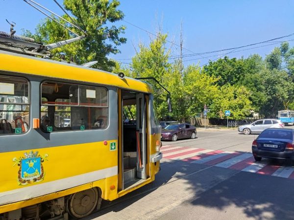 Из-за аварии в центре Николаева ограничено движение трамвая №3