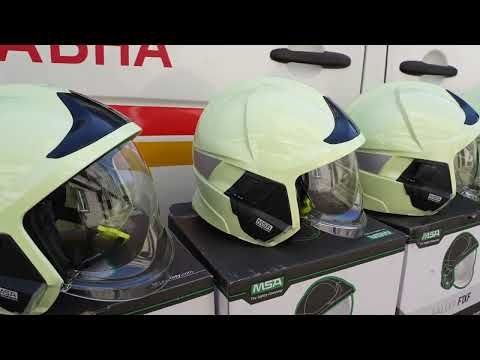 Спасатели Николаевщины получили от немецких благотворителей защитные каски Gallet F1 XF