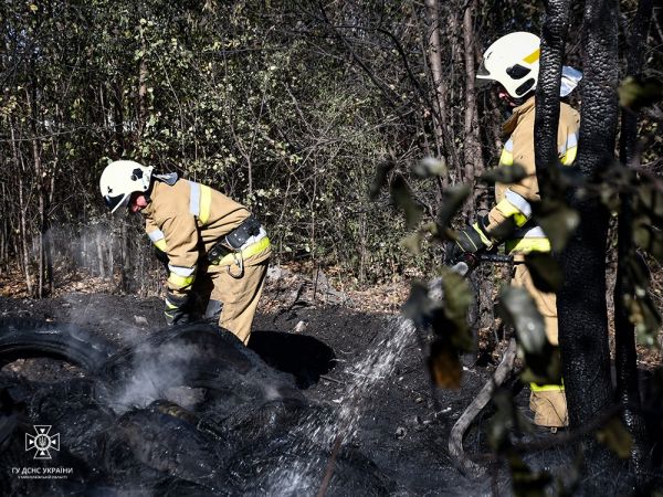 После вражеских обстрелов в Николаевской области произошли два пожара