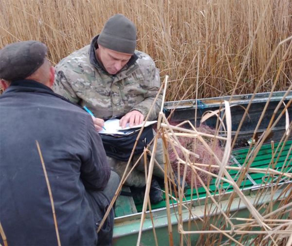 На Ингуле возле Мишково-Погорелово задержали браконьера с 60-метровой сетью