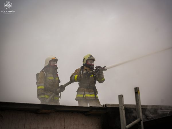 Сегодня утром пылал "жилкоп" в центре Николаева
