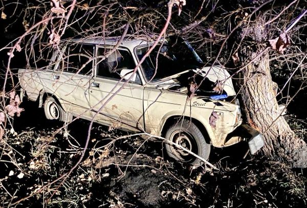 На Николаевщине пьяный водитель сбил велосипедиста и врезался в дерево