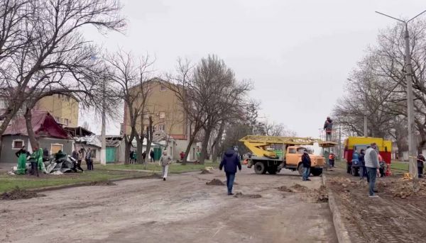 В Николаеве возле места «прилета» уже ездят трамваи