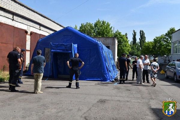 На Южноукраинской АЭС отработали действия подразделений и населения при ракетном обстреле и радиационной аварии