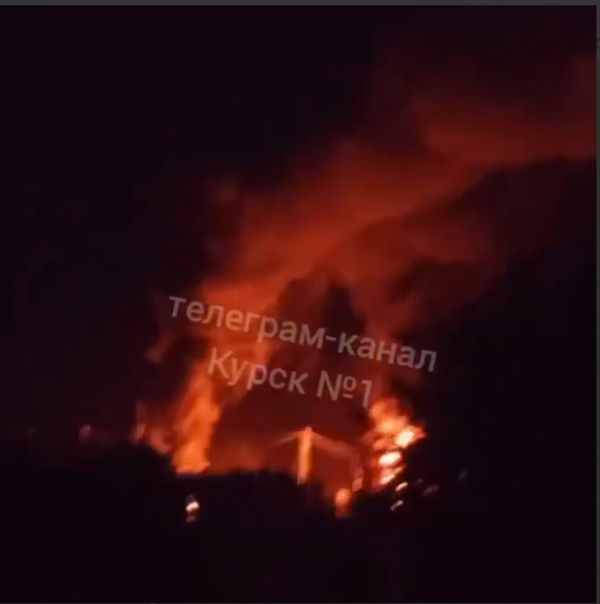 Пылавшая нефтебаза "Полевая" в Курской области обеспечивала потребности армии оккупантов