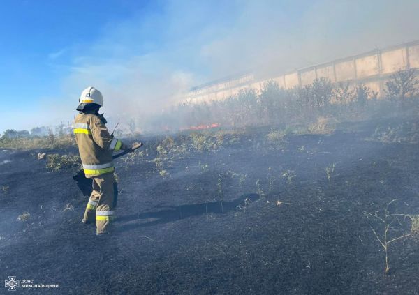 Пылает Николаевщина: в огне четыре района и Матвеевский лес