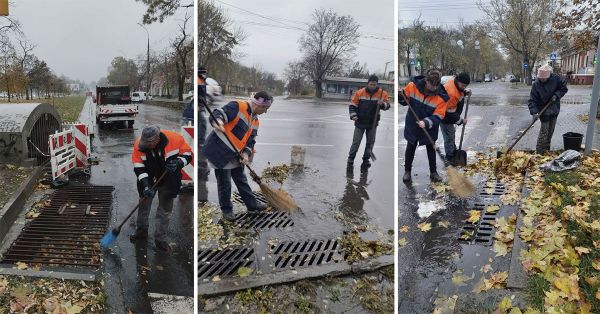 Потопов из-за ливня по Николаеву нет: “ЭЛУ Автодорог” чистит “ливневки” (фото)
