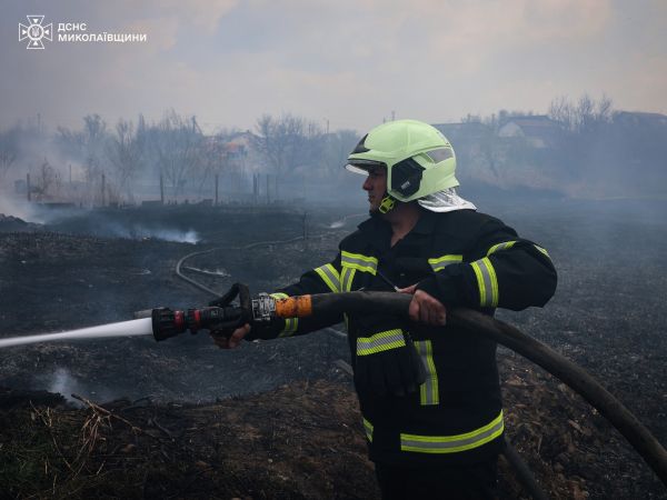 Пожары в Очакове и Коблево – горели камыши и домики
