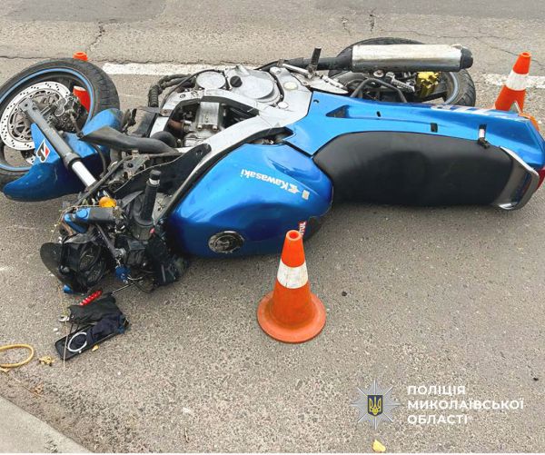 Смертельное ДТП в Николаеве: водитель мотоцикла Kawasaki погиб на перекрестке Алмазова и Мореходной