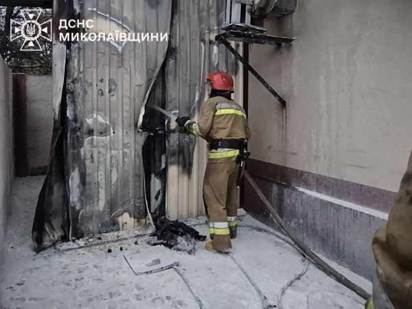 В Николаевской области горел частный дом
