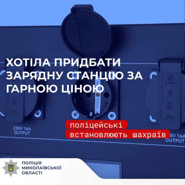 Хотела в соцсети купить зарядную станцию – обманули женщину из Николаевской области на 30 тысяч гривен