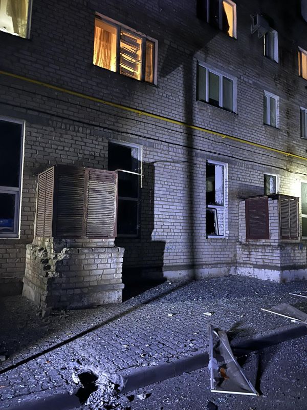 Вечерний удар по газопроводу в Николаеве. Первое фото