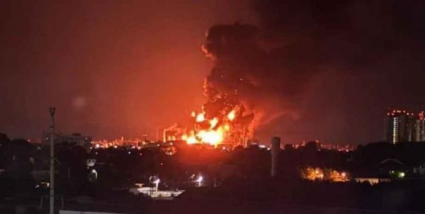 В Волгограде пылал НПЗ «Лукойла»