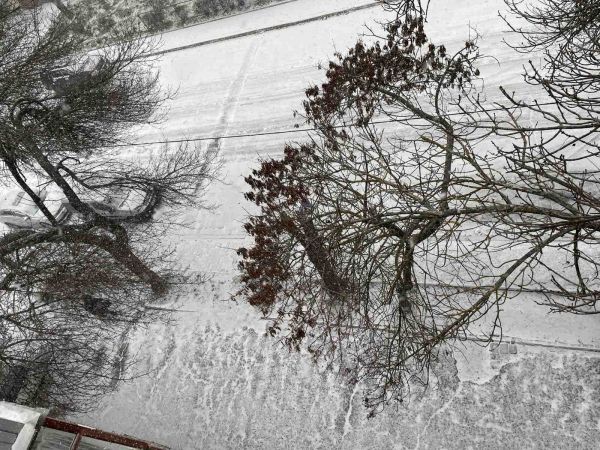 Николаев засыпает снегом. Фото